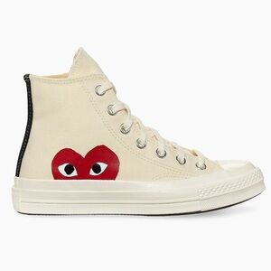Converse Comme des garcions Women's 
High-Top Sneakers with Red Heart